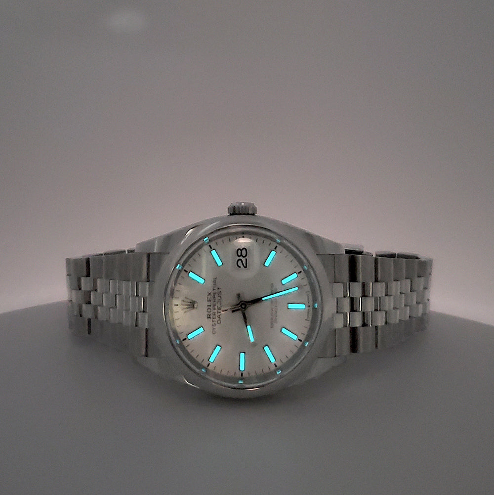 Unworn 2025 Rolex Datejust 36mm 126200 Silver Index Steel Jubilee Watch Box/Papers/Tag