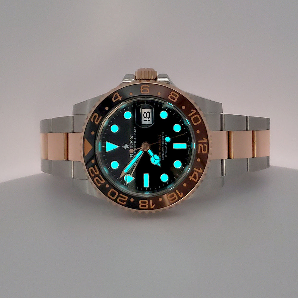 2020 Rolex Rootbeer GMT-Master II 2-Tone Rose Gold/Steel 40mm Watch 126711CHNR Box/Papers/Tag