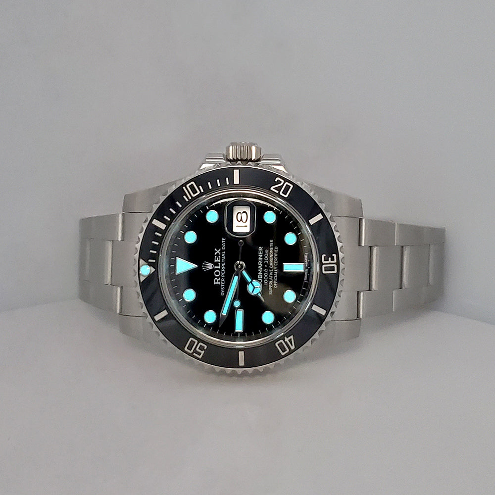 Rolex Submariner Date 40mm Black Dial Steel Watch 116610LN Box Papers