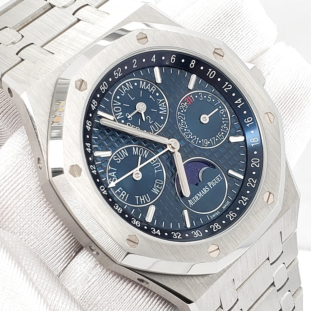 Unworn Audemars Piguet Royal Oak Quantieme Perpetual Calendar 41MM Sta