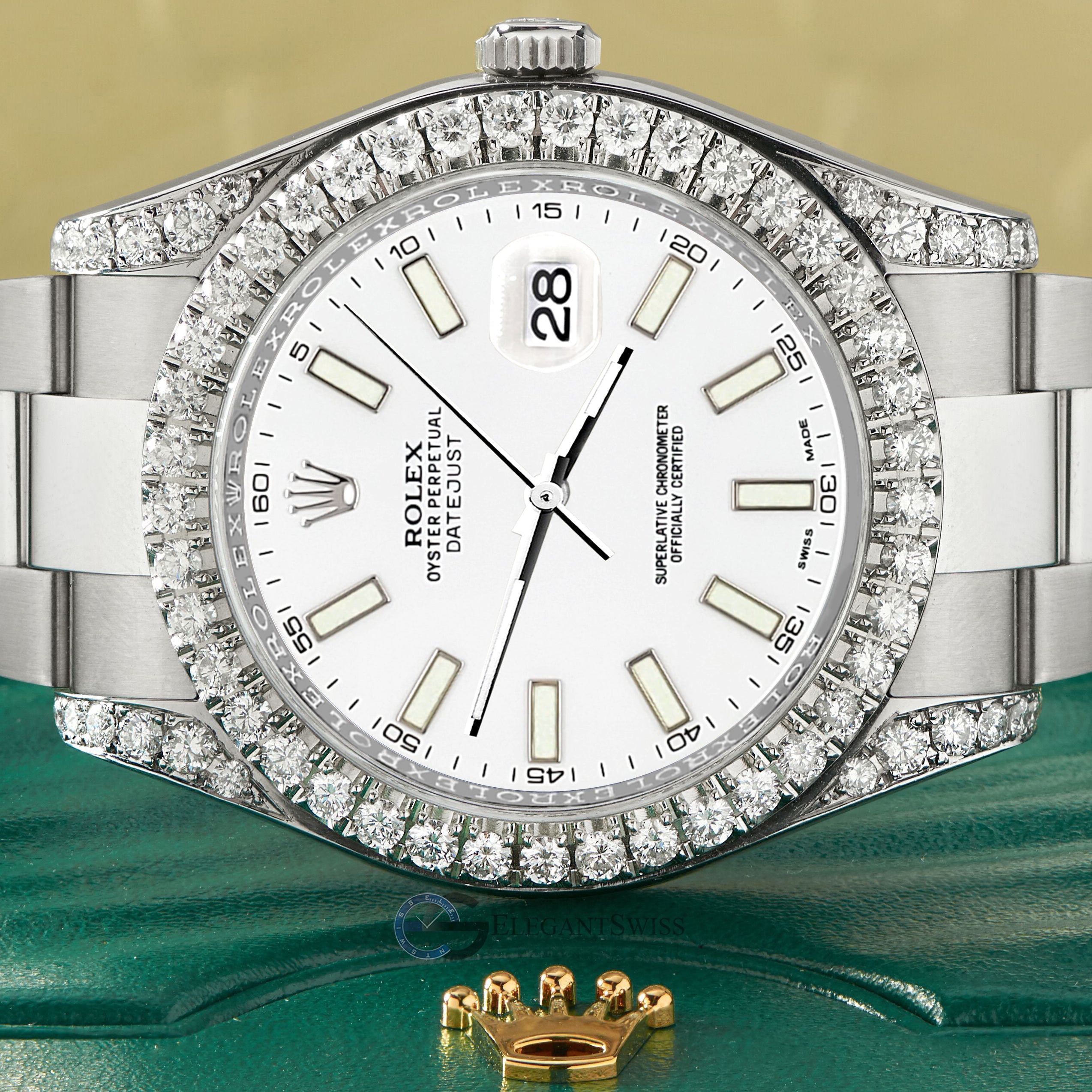 41mm datejust best sale diamond bezel