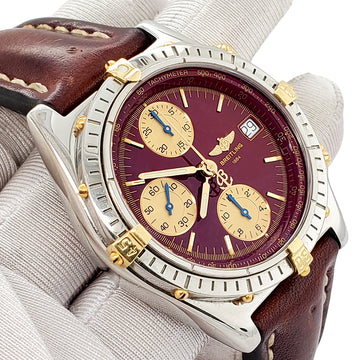 Breitling Chronomat Rare Vintage 39mm Burgundy Dial Watch B13050.1