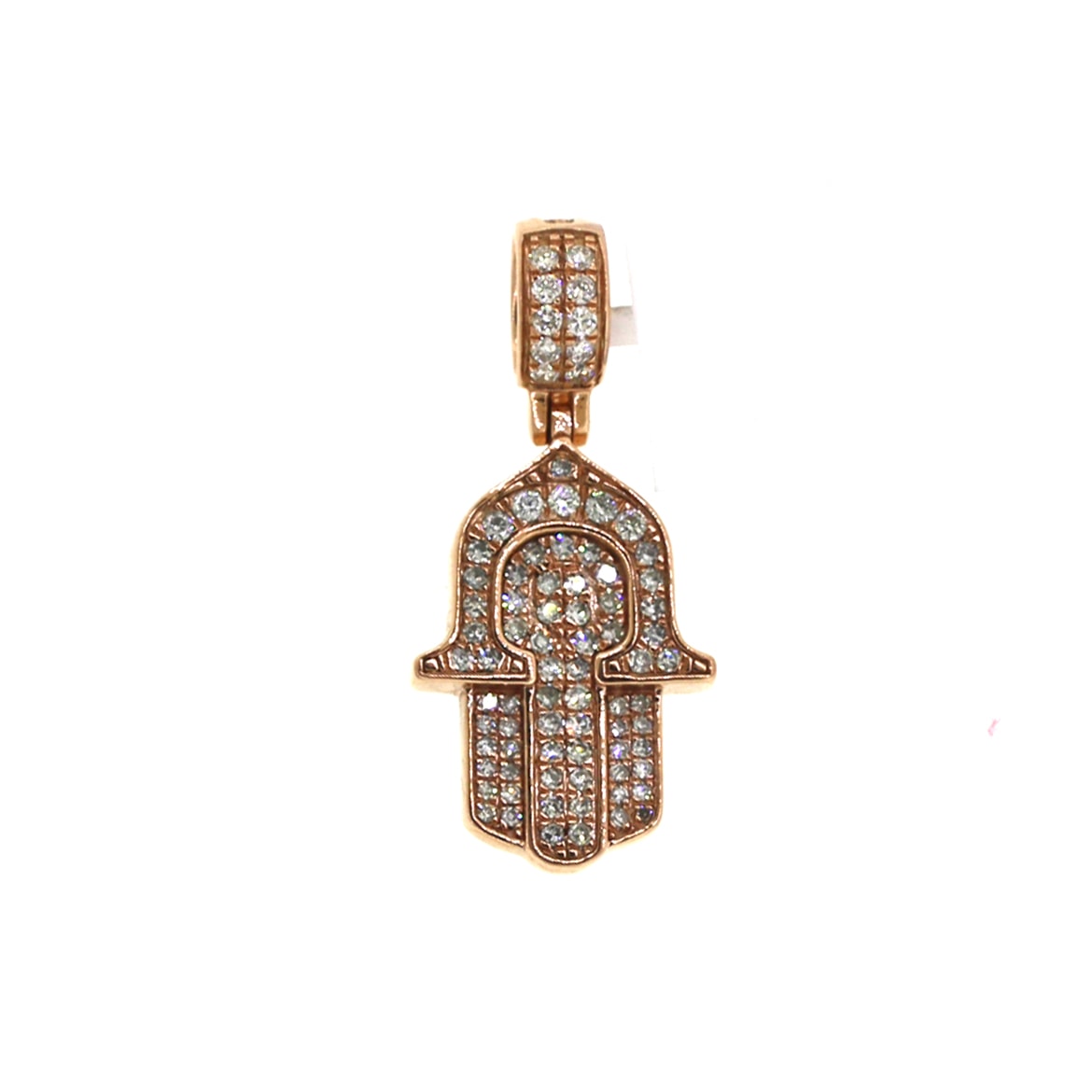 14K Rose Gold 0.66CT VS Diamonds Hamsa Pendant