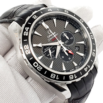 Omega Seamaster Aqua Terra 44mm GMT Chronograph Grey Dial Watch 231.13.44.52.06.001