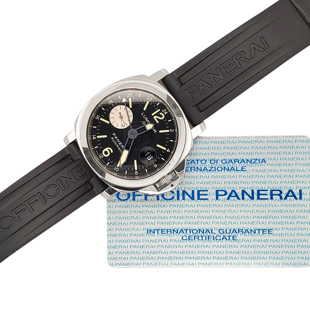 Panerai Luminor GMT 44mm Stainless Steel Watch PAM 00088 OP 6554