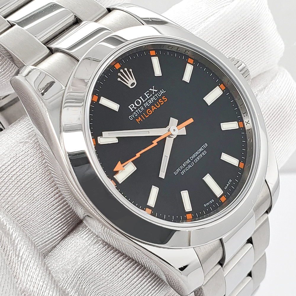 Rolex milgauss black face sale