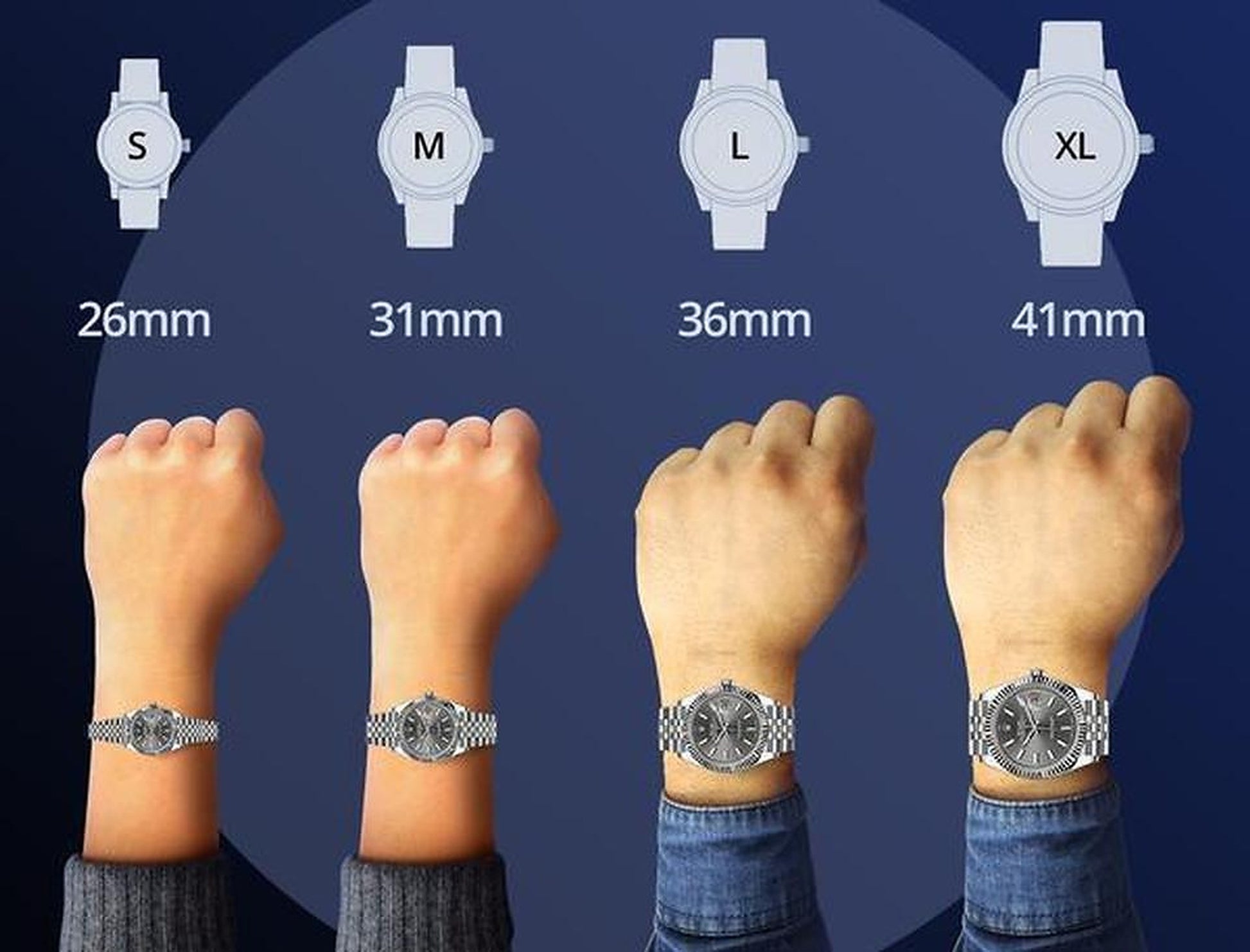Rolex President Datejust 31mm Factory Diamond Dial White Gold Watch 68279