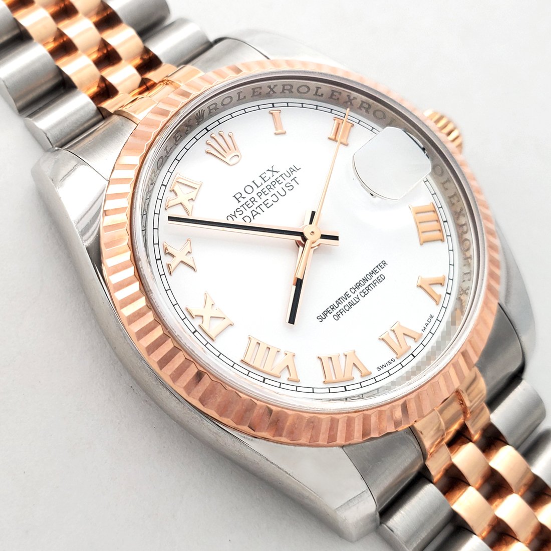 Rolex Datejust 116231 White roman Stainless steel - view 4