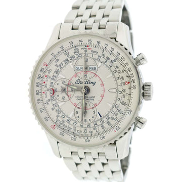 Breitling Navitimer Montbrillant Datora Calendar GMT Ivory Dial Chronograph 43MM Automatic Mens Watch A21330