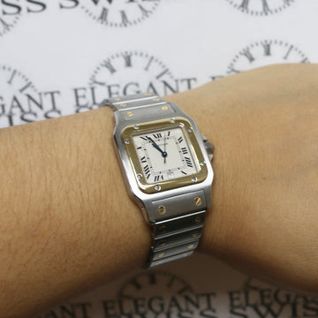 Cartier Santos GalbÃ©e 29mm 187901 2-tone 18K Yellow Gold/Stainless Quartz watch