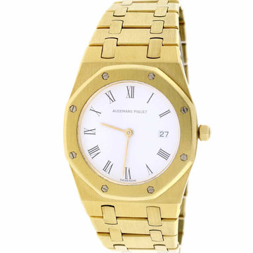 Audemars Piguet Royal Oak 18K Yellow Gold White Roman Dial 33mm Watch