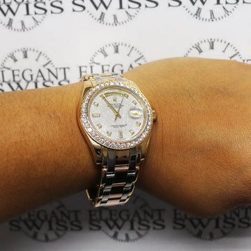 Rolex Day-Date Tridor Masterpiece Factory Meteorite Diamond Dial & Diamond Bezel Watch 18948