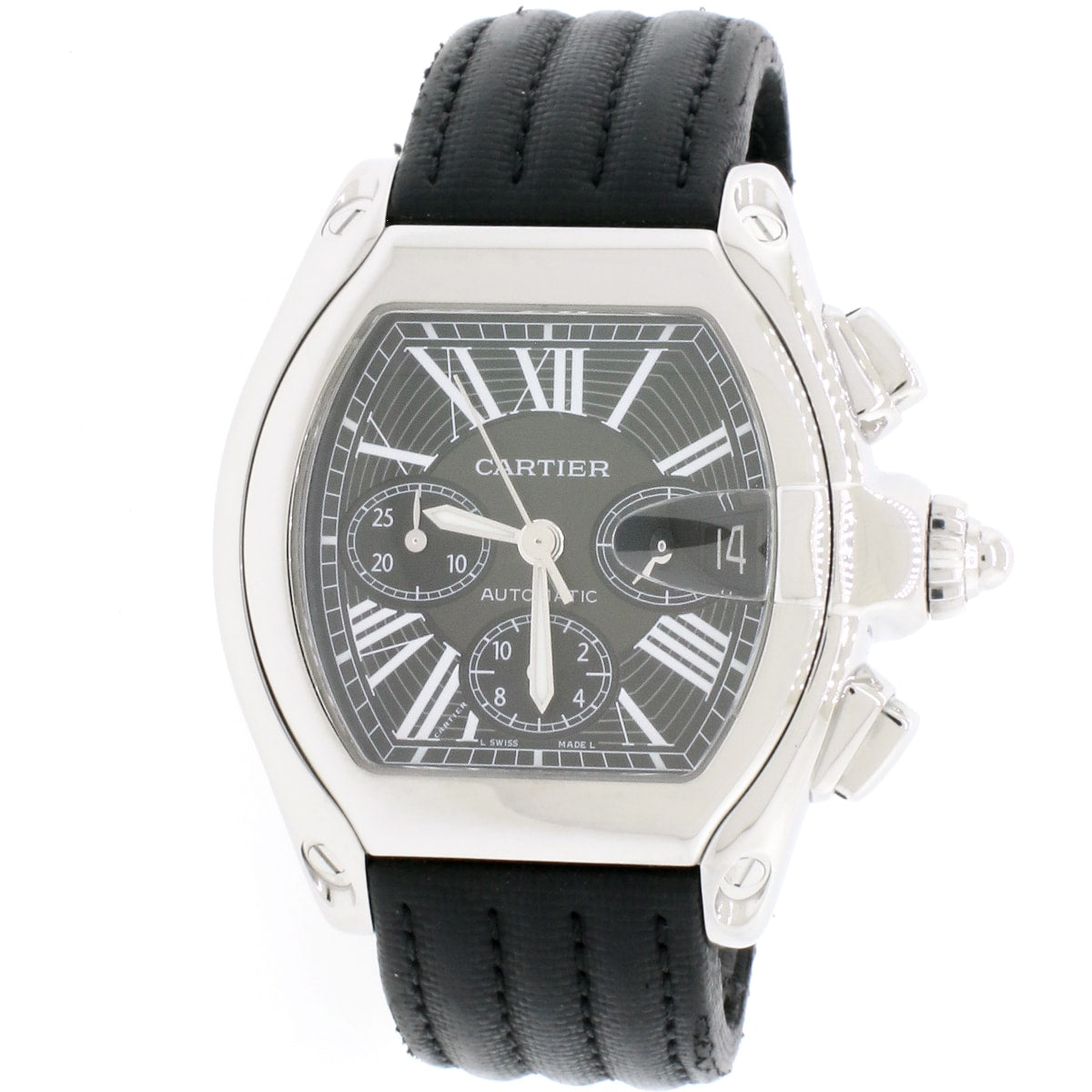 Cartier Roadster Chronograph XL Automatic Stainless Steel Mens Watch W