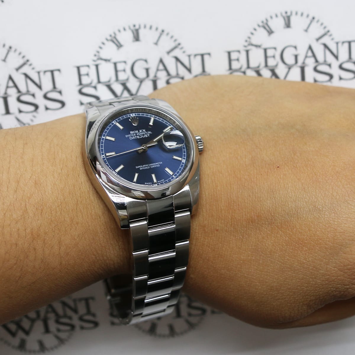 Blue Datejust 36 On Wrist Rolex Datejust Steel Jubilee Blue Dial