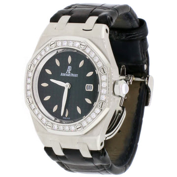 Audemars Piguet Royal Oak Lady Factory Diamond Bezel 33mm Black Dial Stainless Steel Watch 67601ST.ZZ.D002CR.01