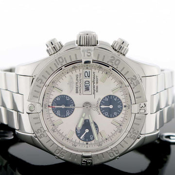 Breitling Chrono SuperOcean Day Date Cream Dial 42MM Automatic Stainless Steel Mens Watch A13340