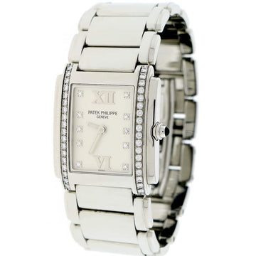 Patek Philippe Twenty-4 Factory Diamond Bezel & Diamond Dial Stainless Steel Ladies Watch 4910-10A-011