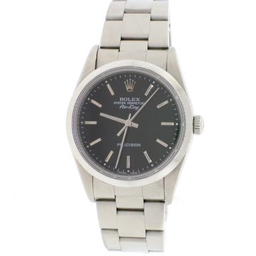 Rolex Air-King Factory Black Index Dial 34MM Automatic Stainless Steel Oyster Watch 14000