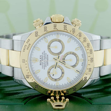 Rolex Cosmograph Daytona 2-Tone 18K Yellow Gold/Steel 40mm Automatic Oyster Mens Watch 116523