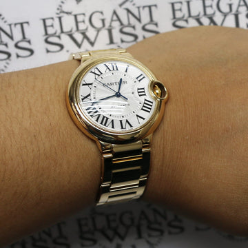Cartier Ballon Bleu Midsize 36mm Yellow Gold Automatic Watch W69003Z2