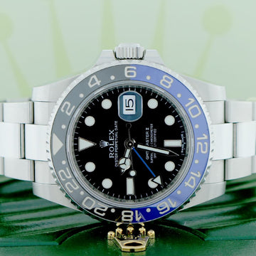 Rolex GMT-Master II Batman Ceramic Bezel 40MM Black Dial Automatic Stainless Steel Mens Oyster Watch 116710