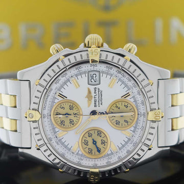 Breitling Chronomat Vitesse 2-Tone 18K Yellow Gold/Stainless Steel 41mm Automatic Mens Watch B13050