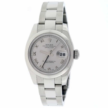 Rolex Datejust Ladies Rhodium Roman Dial 26MM Automatic Stainless Steel Watch 179160