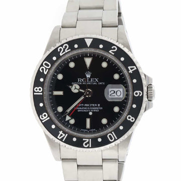 Rolex GMT-Master II Black Dial 40MM Automatic Stainless Steel Oyster Mens Watch 16710