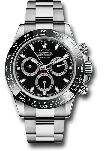 Rolex Steel Cosmograph Daytona 40 Watch - Black Index Dial - 116500LN bk