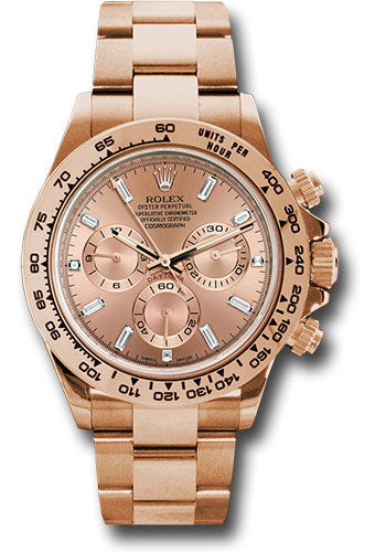 Rolex Everose Gold Cosmograph Daytona 40 Watch - Pink Diamond Dial - 116505 pbd