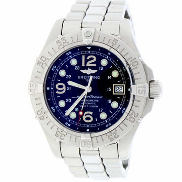 Breitling SuperOcean Steelfish 42MM Black Arabic Dial Stainless Steel Automatic Mens Watch A17360