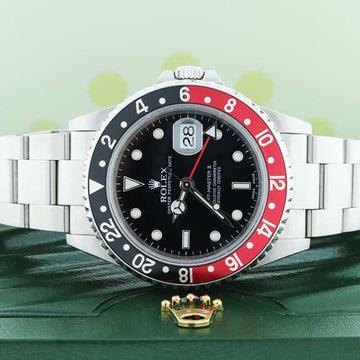 Rolex GMT-Master II Coke Bezel 40MM Black Dial Automatic Stainless Steel Mens Watch 16710