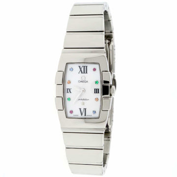 Omega Constellation Quadrella Original Mother of Pearl Dial Stainless Steel Ladies Watch 1584.79.00