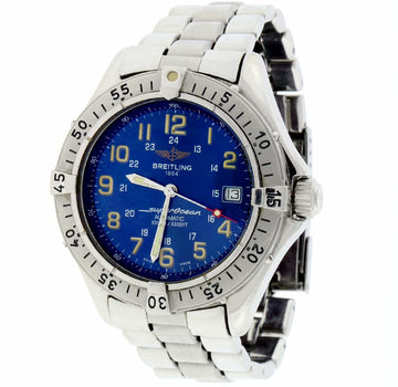 Breitling SuperOcean 42MM Blue Arabic Dial Automatic Stainless Steel Mens Watch A17040