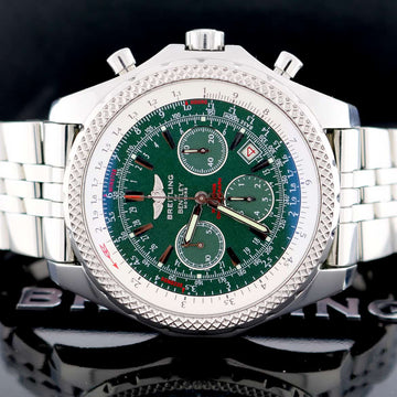 Breitling Bentley Motors Special Edition Original Green Dial Chronograph Automatic Mens Watch A25362