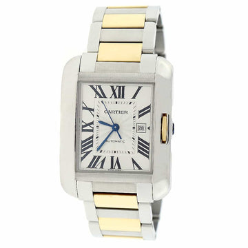 Cartier Tank Anglaise 2-Tone 18K Yellow Gold & Stainless Steel Automatic Watch W5310047