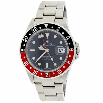 Rolex GMT-Master II Coke Bezel 40mm Black Dial Steel Mens Watch 16710