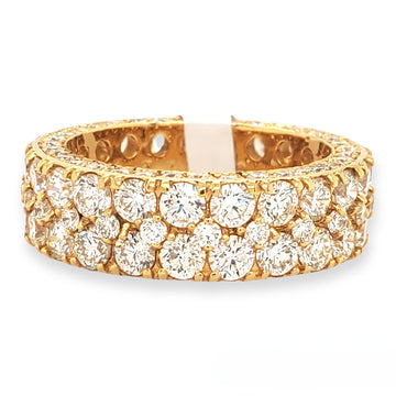 14K Yellow Gold 10CT Diamond Size 11 Ring