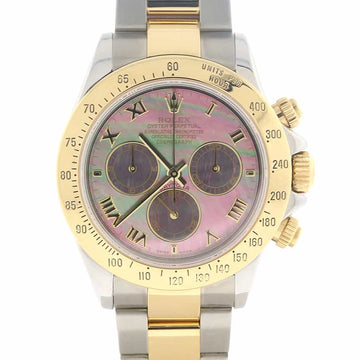 Rolex Cosmograph Daytona 2-Tone 18K Yellow Gold & Stainless Steel Original MOP Dial 40MM Automatic Mens Watch 116523