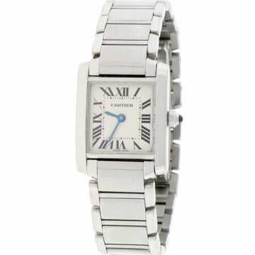 Cartier Tank Francaise Small Stainless Steel Ladies Watch W51008Q3
