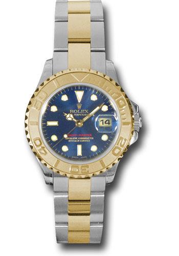 Rolex Steel and Yellow Gold Lady Yacht-Master 29 Watch - Blue Dial