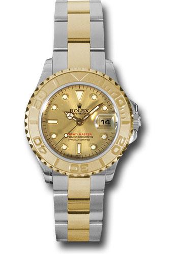 Rolex Steel and Yellow Gold Lady Yacht-Master 29 Watch - Champagne Dial