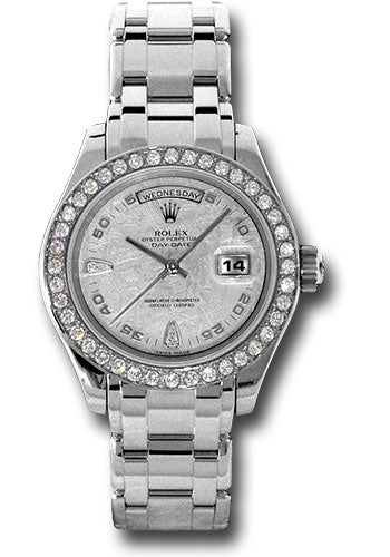 Rolex Platinum Day-date Special Edition 39 Watch - 40 Diamond Bezel - Meteorite Diamond Dial - 18946 met