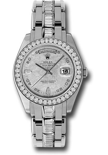 Rolex Platinum Day-date Special Edition 39 Watch - 42 Baguette Diamond Bezel - Meteorite Diamond Dial - 18956 BRIL