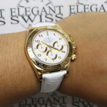 Rolex Cosmograph Daytona 18K Yellow Gold 40MM Automatic Mens Watch 116518