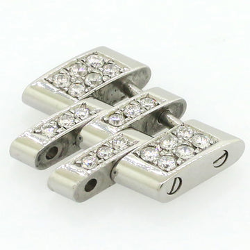 Breitling Chronomat Evolution 20mm Stainless Steel Link With Custom Diamonds B13356