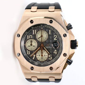 Audemars Piguet Royal Oak Offshore Rose Gold 42MM Chronograph Watch Box Papers 26470OR.OO.A125CR.01