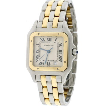 Cartier PanthÃ©re Midsize Date 2-Tone 18K Yellow Gold & Stainless Steel 26MM Ladies Watch 183949