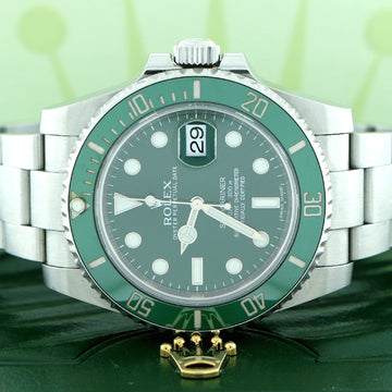 Rolex Submariner Hulk Ceramic Bezel 40mm Steel Watch 116610