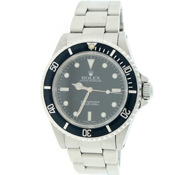 Rolex Submariner 40MM Black Dial Automatic Stainless Steel Oyster Mens Watch 14060